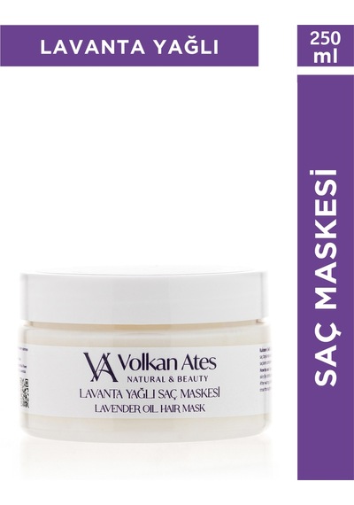 Volkan Ates Natural & Beauty Lavanta Yağlı Saç Maskesi 250 ML