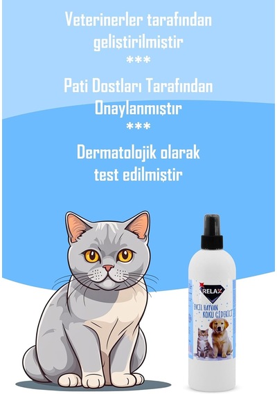 Tr Relax Evcil Hayvan Ve Kötü Koku Giderici Sprey Pet Freş Oda Kokusu Hoş Fresh Kokulu 400 Ml