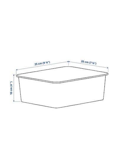 Ikea Nojıg Kutu, Bej, 20x25x10 Cm