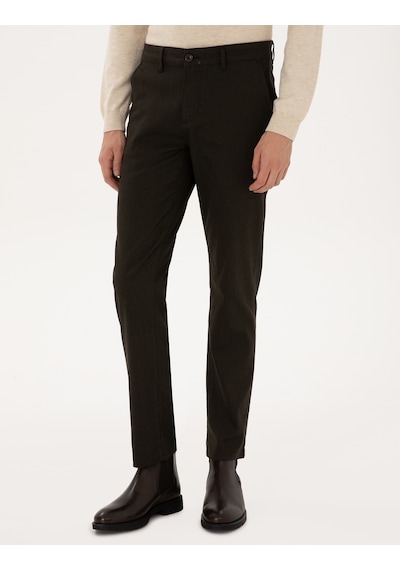 Pierre Cardin Erkek Koyu Haki Pantolon Kanvas-chino 50310902-vr111 Koyu Haki