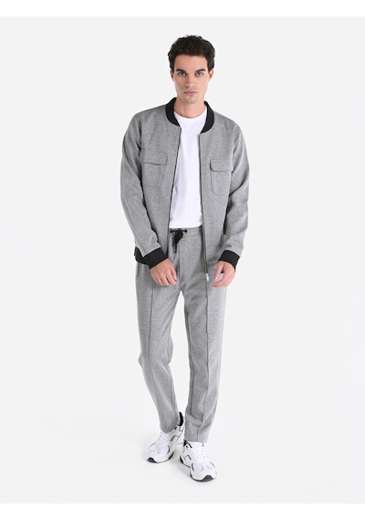 Colin's Colins Regular Fit Bomber Gri Erkek Ceket Cl1065132 Gri Melanj