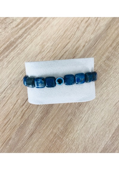 Mk Tasarım Gerçek Lapis Lazuli Taşı Bileklik-mkt.1.101.80 Rahatla Çok Renkli