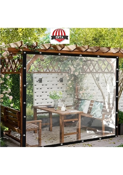 2,90 Metre X 2 Metre 0.80mm Şeffaf Pvc Branda 1. Kalite Malzeme İşçilik