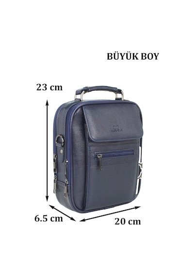 Case Club Kasalı Erkek El Ve Omuz Çantası Siyah Büyük Boy