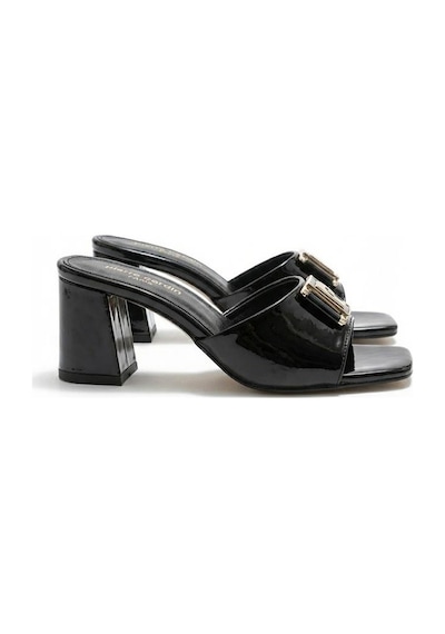 Pierre Cardin 55787 Rugan 7 Cm Yüksekliği Topuklu Kadın Terlik Siyah