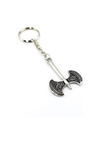 Herşey Nota Savaşçı Viking Balta Eskitme Metal Anahtarlık