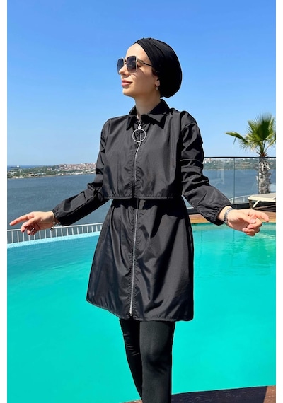 Kahijab Sea Tesettür Mayo - Siyah - S Siyah