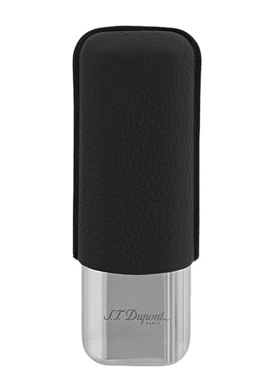 S.t. Dupont Krom Siyah İkili Puro Kılıfı 183260 - Tr6665