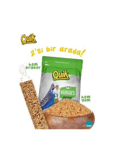 Quik Gurme Muhabbet Kuşu Yemi 500 G 0.75 LT - 2.5 LT - 12 KG