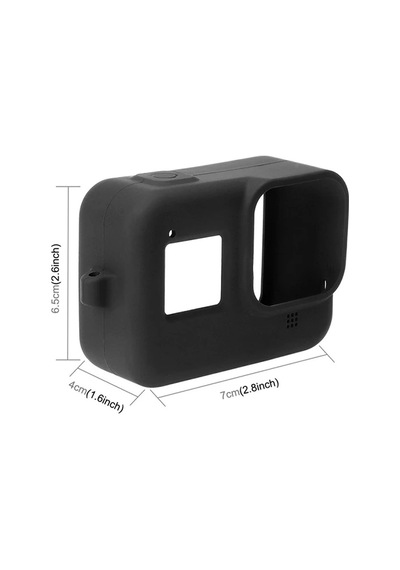 Puluz Pu428b Gopro Hero8 İçin Silikon Koruma Kılıfı+wrist Strap- 5775