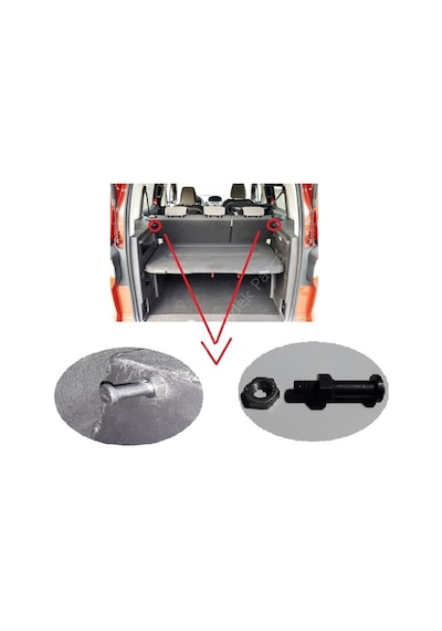 Yok Yok Oto Ford Courier Pandizot Tutucusu Ayağı Demir 2013-2020 1 Adet