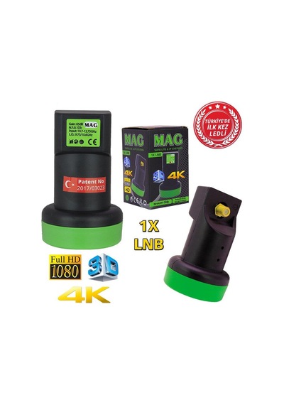 Mag Full Hd 4K Ledli Single Tekli Lnb 0.1Db