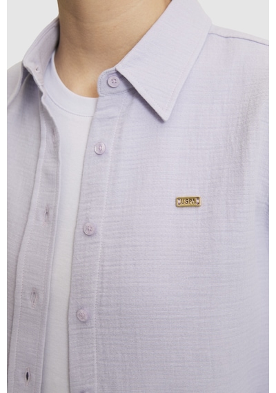U.S. Polo Assn. U.s. Polo Assn. Kadın Lila Gömlek Desenli 50324689-vr034