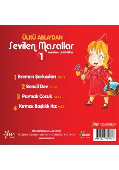 Ülkü Giray - Ülkü Abla'dan Sevilen Masallar 1 Cd