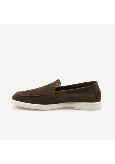 Kemal Tanca Erkek Loafer 0245 Haki Suet