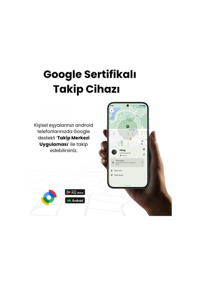 Lexroo Hi Tag Android Ve İos Uyumlu Tag Google & Mfi Lisanslı  - Siyah