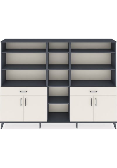 Arges Dolap 12 Raflı 2 Çekmeceli 4 Kapaklı 220x30x163 Antrasit-aytaşı Aytası - Antrasıt Arges Dolap 12 Raflı 2 Çekmeceli 4 Kapaklı 220x30x163 Antrasit-aytaşı Aytası - Antrasıt