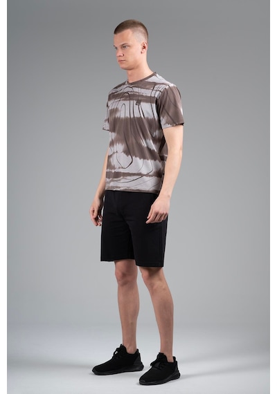 Maraton Regular Erkek Bisiklet Yaka Kakao T-shirt Kahverengi
