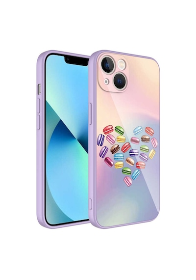 Apple Uyumlu iPhone 13 Kılıf Kamera Korumalı Desenli Sert Silikon Zore Epoksi Kapak NO1