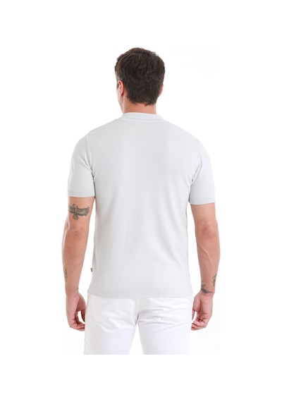 Hatemoğlu Gri Regular Fit Düz Polo Yaka Tişört 35362023c001 007 Gri
