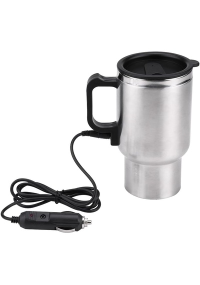 İnwelt Paslanmaz Çelik Araç Kettle Su Isıtıcı Termos Kupa Bardak 500 Ml, 12v