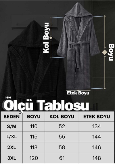 Yazlık Havlulu Bornoz 2li Set Ekru