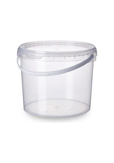 Boş Şeffaf Kova / Kutu Ambalaj 530 ML 10 Adet