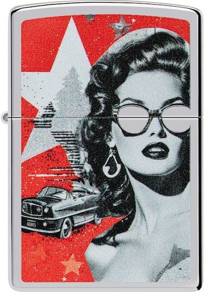 Zippo 250 Nostalgic Design Çakmak Çok Renkli