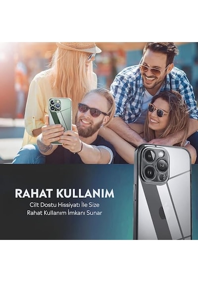 Apple iPhone Uyumlu 12 Pro Kamera Korumalı Şeffaf Silikon Kılıf Diğer