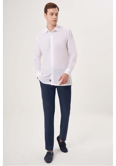 Bisse Erkek Regular Fit Spor Gömlek Beyaz Gm23y231089 D01 Beyaz