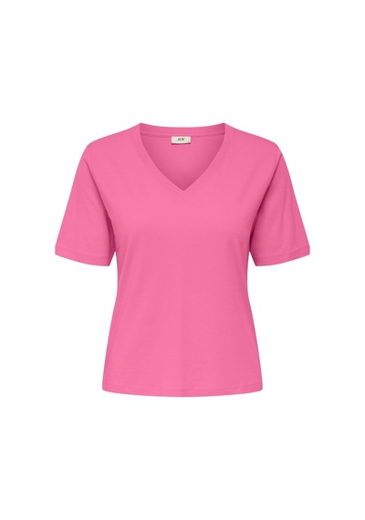 Only Jdy Jdyrex Kadın V Yaka Bluz Kısa Kollu Günlük Pembe
