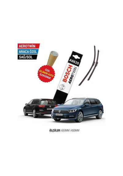 Bosch Aerotwin A863S VW Passat Variant Silecek (2015-2017 B8)