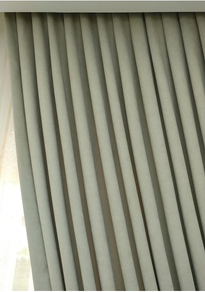 Evdepo Home Taş Rengi Fon Perde Tek Kanat (540345168) Taş