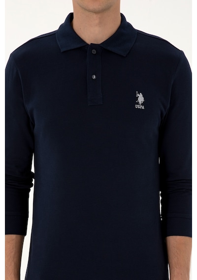 U.S. Polo Assn. Erkek Regular Fit Polo Yaka Lacivert Basic Sweatshirt 50307757-VR033 U.S. Polo Assn. Erkek Regular Fit Polo Yaka Lacivert Basic Sweatshirt 50307757-VR033