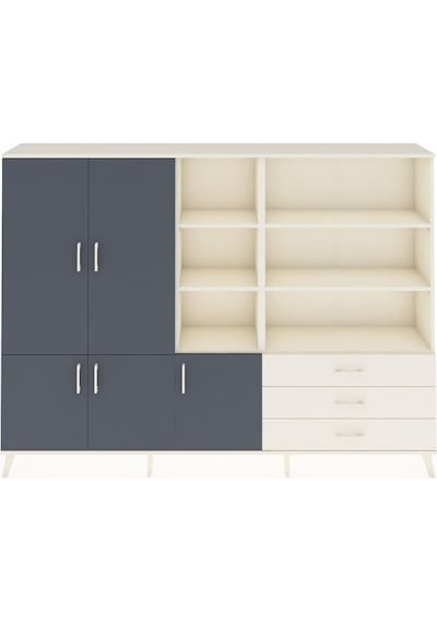 Arges Dolap 11 Raflı 3 Çekmeceli 5 Kapaklı 220x30x163 Aytaşı-antrasit/aytaşı Antrasıt/aytası - Aytası Arges Dolap 11 Raflı 3 Çekmeceli 5 Kapaklı 220x30x163 Aytaşı-antrasit/aytaşı Antrasıt/aytası - Aytası