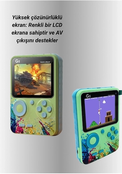 Ceylan Adam G5 Taşınabilir Retro Oyun Konsolu Çocuk Ve Yetişkinler İçin