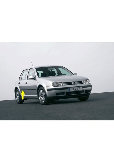 VW Golf 4 1998-2004 Sağ Arka Kapı Çıtası Siyah Plastik 1J4853754D