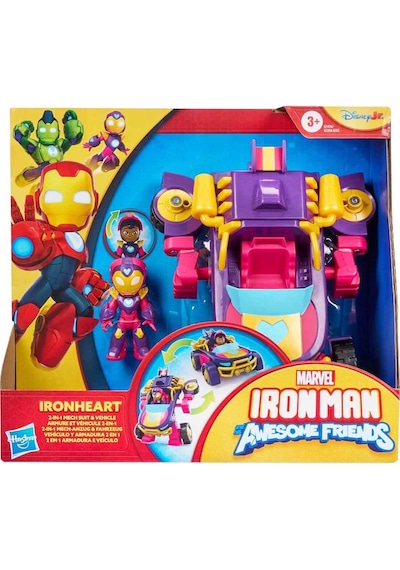 Marvel G1258 Iron Man Ve Muhteşem Arkadaşları 2'si 1 Arada Araç Seti G1476 Ironheart Cicciobello