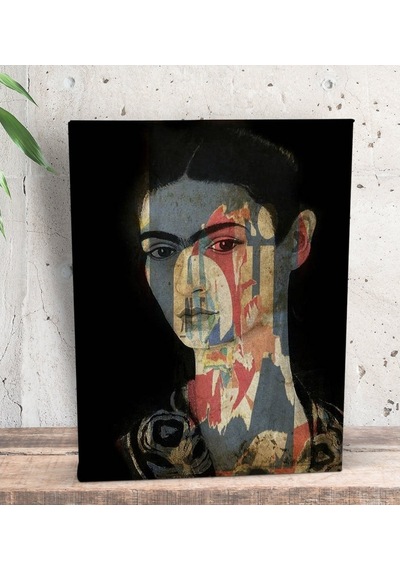 Bk Gift Frida Kahlo Tasarımlı Dekoratif Mini Kanvas Tablo 15X20Cm (506660568)