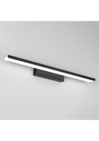 10 Watt 43 Cm Jasmin Flüt Aplik, Beyaz Işık Ledli Metal Led Aplik, Yatak Başı, Ayna, Tablo Apliği Siyah