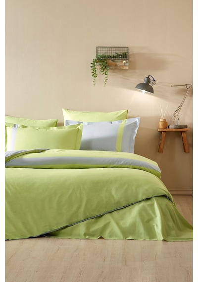 Özdilek Colour Stripe Çift Kişilik Nevresim Takımı Yeşil Çok Renkli