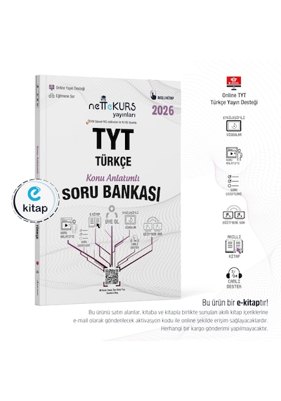Nettekurs Yayınları Yks Tyt Türkçe Konu Anlatımlı Akıllı Soru Bankası E-kitap