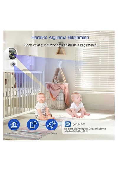 Çift Lensli Kablosuz Renkli Gece Görüşü 4mp İç Mekan Dış Mekan Se