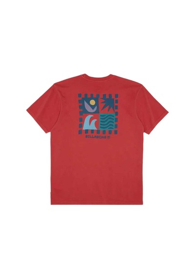 Billabong Boxed In Ss Kırmızı Çocuk T-shirt KREM