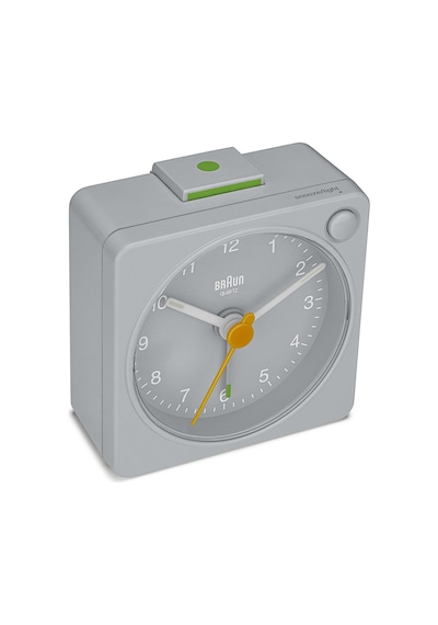 Braun Bc02xg Gri Klasik Seyahat Analaog Alarmlı Masa Saati Brn.bc02xg