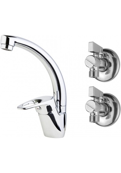Lavabo Bataryası 2 Adet Filtreli Ara Musluk
