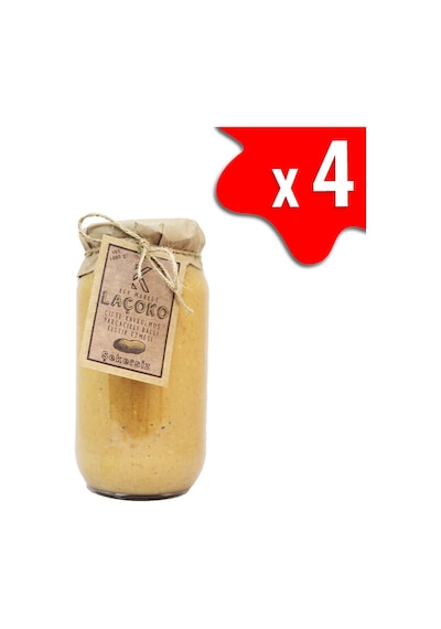 Laçoko Çifte Kavrulmuş Parçacıklı Fıstık Ezmesi 4 x 1 KG