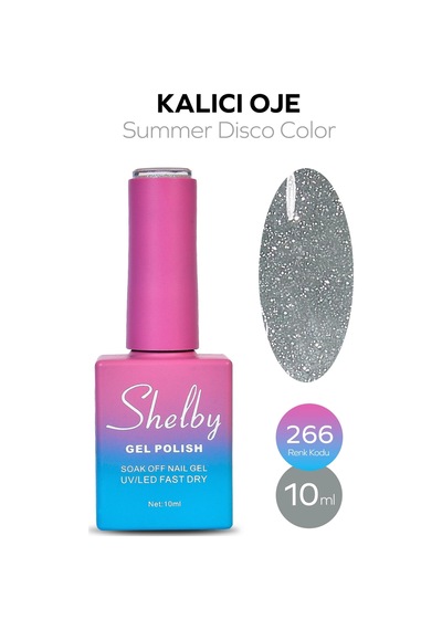 Shelby 10 Ml. A266 Disko Yaz Renk Kalıcı Oje