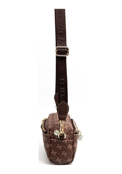 Silver Polo Sp1142 Kadın Çapraz Çanta Monogram Kahve-kahve