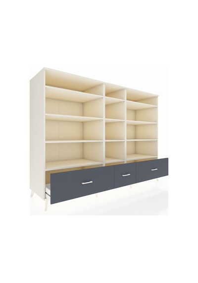 Kronos Dolap 12 Raflı 3 Çekmeceli 220x59x163 Aytaşı-aytaşı/antra Aytaşı-aytaşı/antrasit Kronos Dolap 12 Raflı 3 Çekmeceli 220x59x163 Aytaşı-aytaşı/antra Aytaşı-aytaşı/antrasit